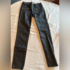 Girls Zara black costed jeans. Size 11/12